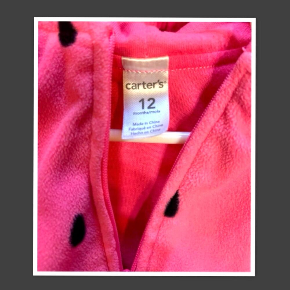 Carter's Baby Strawberry Hooded Costume - Picture 2 of 2